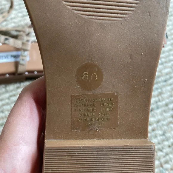 Steve Madden Travel tan sandals women’s size 8 - Picture 8 of 10